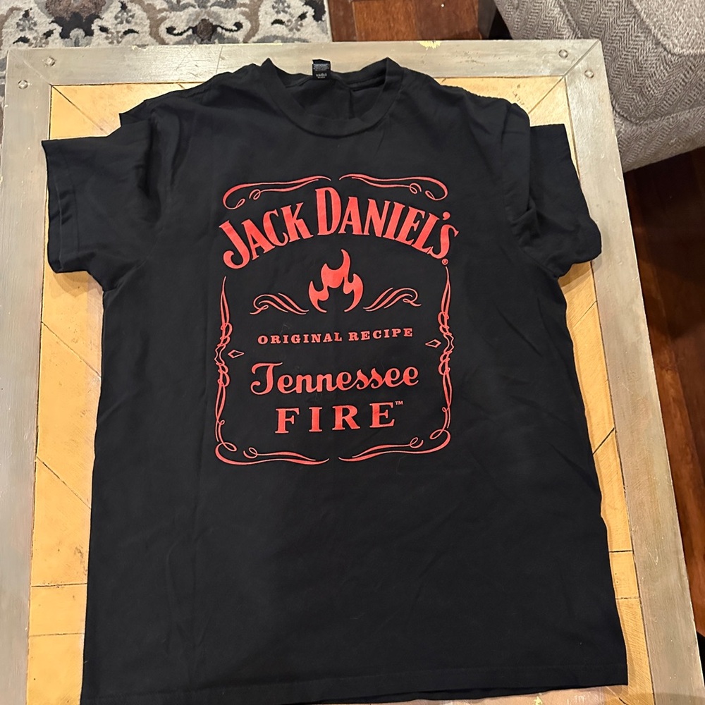 Jack Daniel's Tennessee Fire Black T Shirt Mens Large